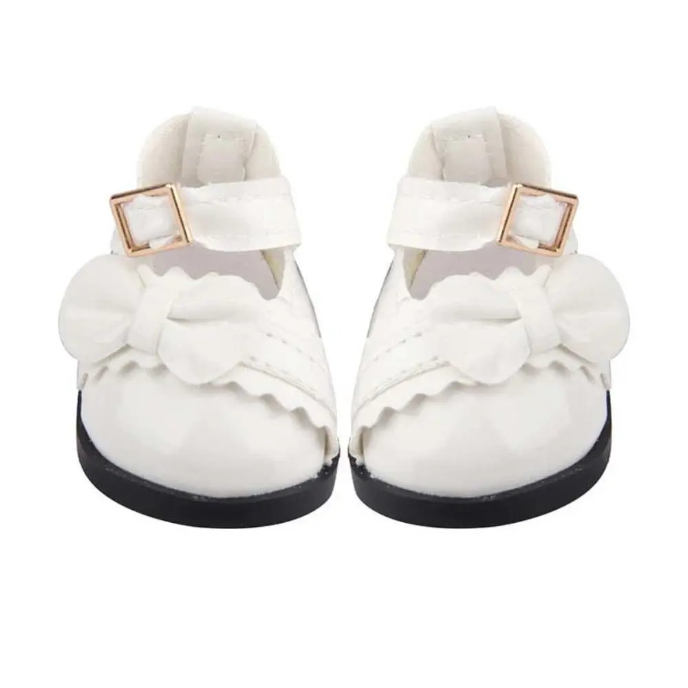 PU Leather PU Leather Bow Shoes Doll Shoes DIY Handmade Doll Leather Shoes Boots Shoes 1 Pair Doll Shoes Boots Children Toys