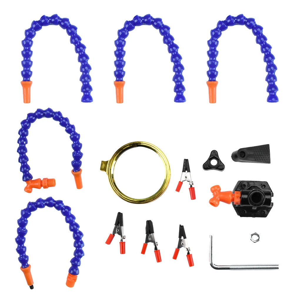Bench Clamp Soldering Bench 5 Flexible Arms Soldering Iron Holder Pcb Welding Repair Third Hand Tool Iron Station soldering tool,soldering helping hands
