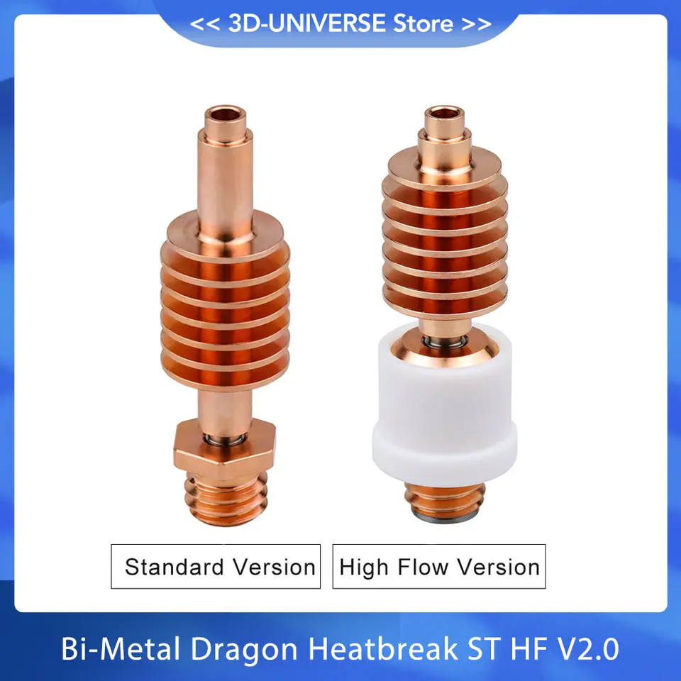 Bi-Metal Dragon Heatbreak ST HF V2.0 For Dragon Hotend High temperature Titanium Copper Heat Break High Quality image 1