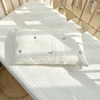 Baby Pillowcase Cotton Quilted Bear Star Moon Embroidery Newborn Pillow Cover Without Filler 30x50cm 3
