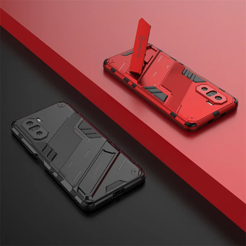Shockproof Armor Phone Case with Magnetic Holder Stand
