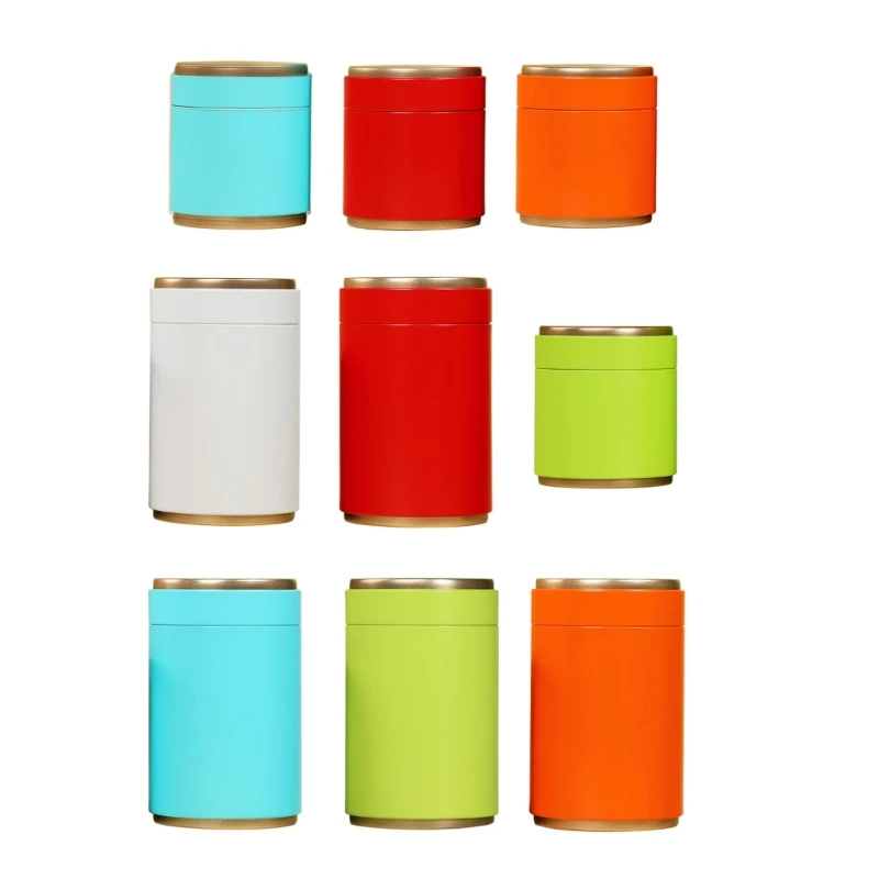 

Candy Box Teaware Tea Tin Container Kitchen Storage Box Tinplate Material 270F