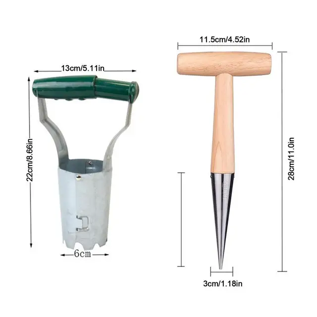 Izzó Ültető Szerszámkészlet 2 Db Kerti Szerszám Izzók A Fokhagyma Tulipán Nárcipa Növényi Vetőmag Ültetéshez - Image 4