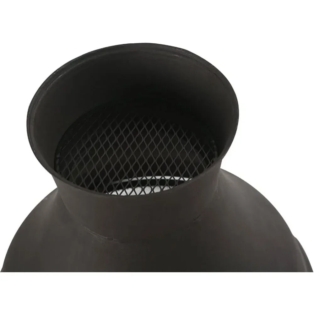 Outdoor Wood Burning Pit, Outdoor Fireplace, Wooden Fireplace, Brown Black