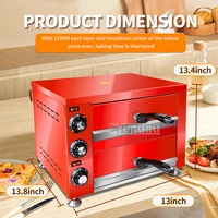 12-inch Electric Pizza Oven Toaster Outdoor Commercial Pizza Oven Double-layer Oven 2
