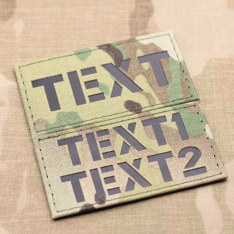 Customize call sign patches your own text patches laser cutting infrared combat ID military