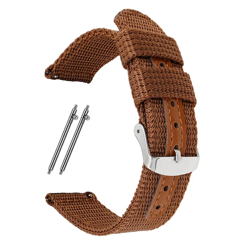 Breathable Woven Nylon Quick Release Watch Band - Soft Canvas Replacement Strap