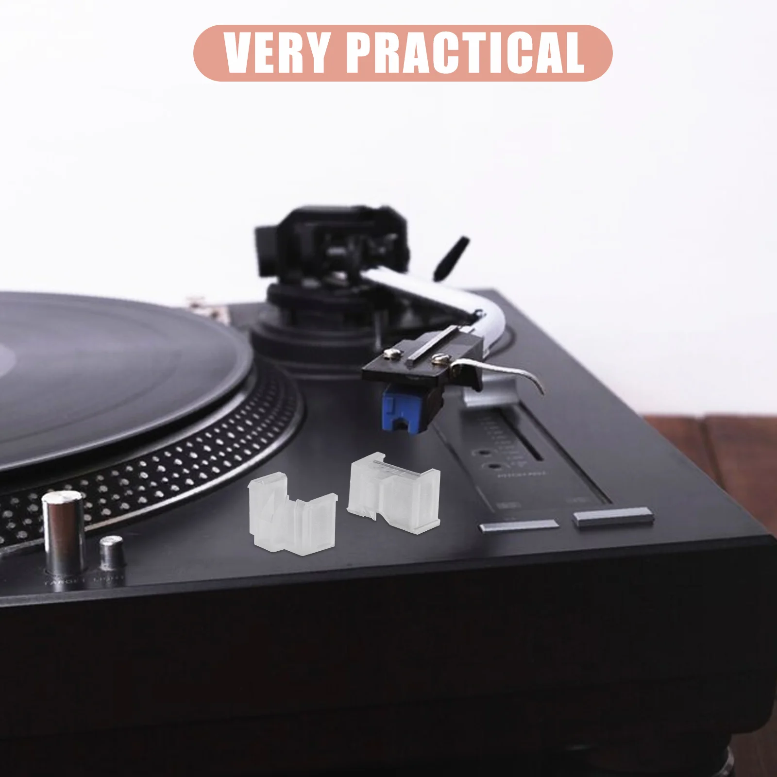 2 Pcs Protective Cover Record Needle Vinyl Records Turntables Protector Player Stylus Accessories Plastic Pickup for