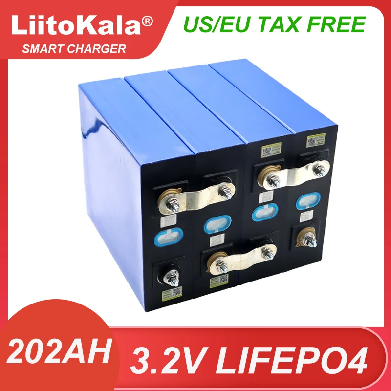 

3.2V 202Ah LiFePO4 Battery 3.2v Lithium iron phosphate batteries For 12v 24v RV Campers Golf Cart Off-Road Solar Wind TAX FREE