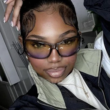 Occhiali da sole da donna oversize irregolari Y2k occhiali da sole Vintage gotici occhiali da sole 2000S occhiali da vista alla moda UV400 Oculos De Sol 1