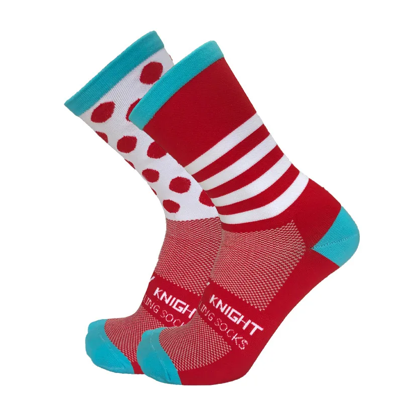 Cycling Socks Stripe Dot Professional Breathable Outdoor Racing Running