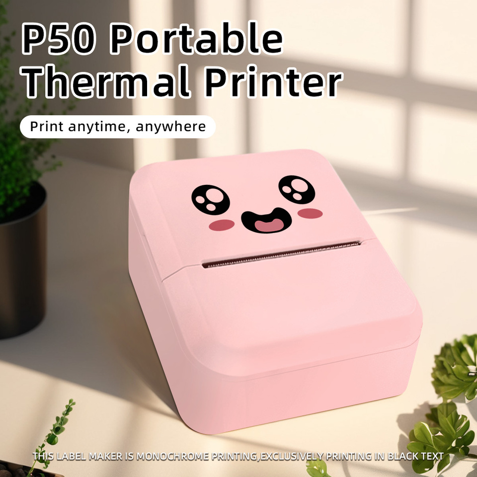 Mini HD Portable Label Thermal Printer Endurance Bluetooth Printer for Student Error Title Note Wrong Pocket Inkless Printing