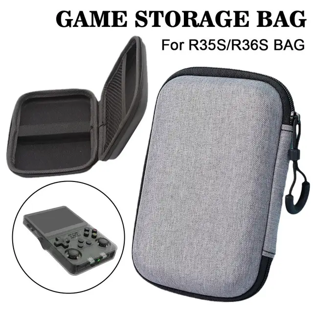 For R36S/R35S Game Console Storage Bag EVA Hard Portable Protective Case Scratch-resistant Anti-fall Protector Game Accessories 4 For R36S/R35S Game Console Storage Bag EVA Hard Portable Protective Case Scratch-resistant Anti-fall Protector Game Accessories 4