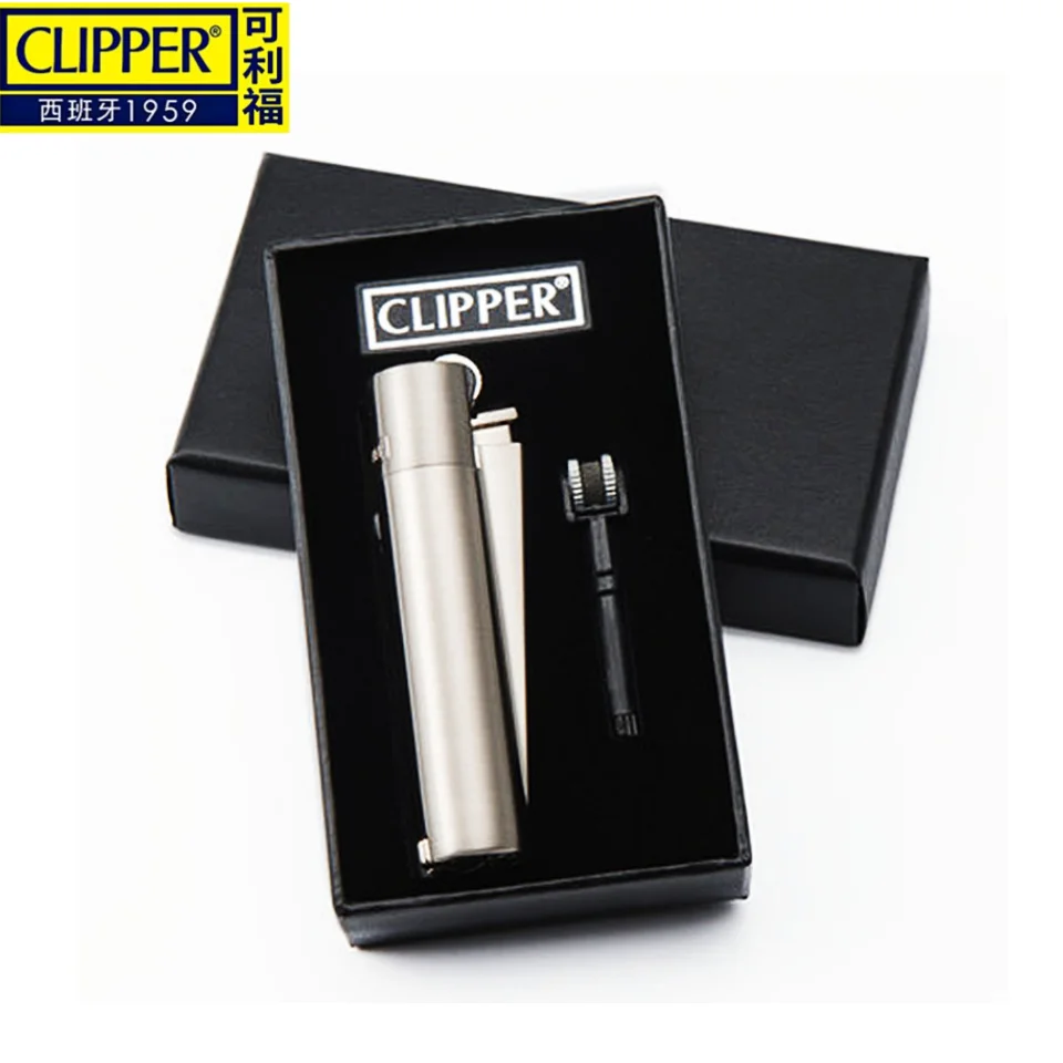Spain Clipper Unicorn Windproof Electronic Lighter Straight Jet Blue
