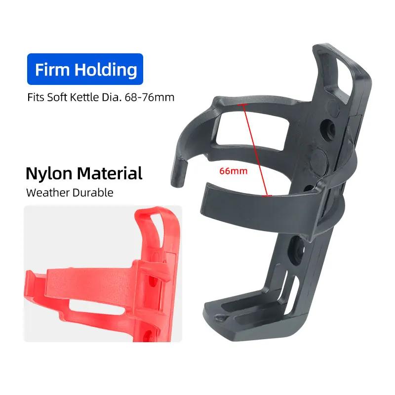 Bicycle Bottle Cage Vertical Horizontal Bar Install Handlebar Seat Post Mount Water Kettle Carry Quick Release Nylon Robust Rack bicycle water bottle cage bicycle bottle holder water bottle holder
