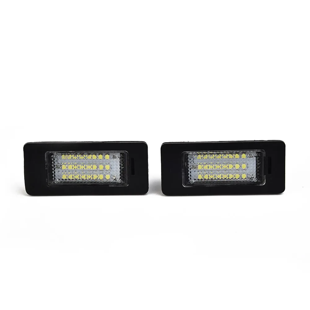 2Pcs Car LED License Plate Number Light For BMW E90 M3 E92 E70 E39 F30 E60 License Plate Lights Error Free License Plate Lamp