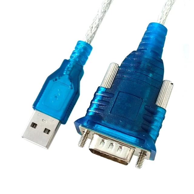 Câble convertisseur USB 2.0 Type A mâle vers série 9 broches DB9 Rs232  femelle 45 degrés