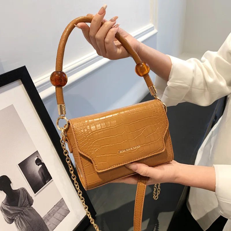 Textured Mini Bag 2023 Spring New Trendy Single Shoulder Women's Bag - Versatile Crossbody INS Hot-selling Small Square Bag