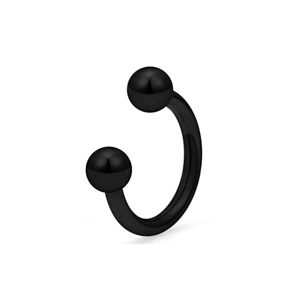 1/9PCS Surgical Steel Lip Hoop Ring Crystal Cubic Horseshoe Barbell Tragus Cartilage Earring Helix Daith Septum Piercing