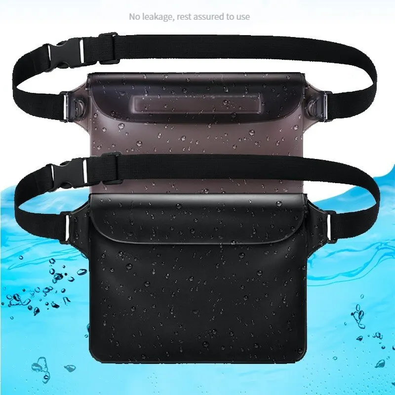 Swimming Bag Waterproof Swimming Bag Ski Drift Diving Shoulder Waist Pack Bag Underwater Mobile Phone Bags Case Cover For Beach Boat Sports
