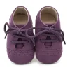 Baby Shoes Infant Boy Girl Classical Lace-up Tassels Suede Sofe Anti-slip Soft Sole Shoes Toddler Crib Crawl Shoes Moccasins 6
