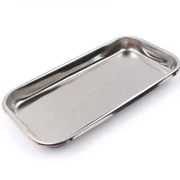 1PC Stainless Steel Cosmetic Storage Tray Tattoo Equipment Tray Doctor Surgery Dental Tray Fake Nail Tray Tool 1