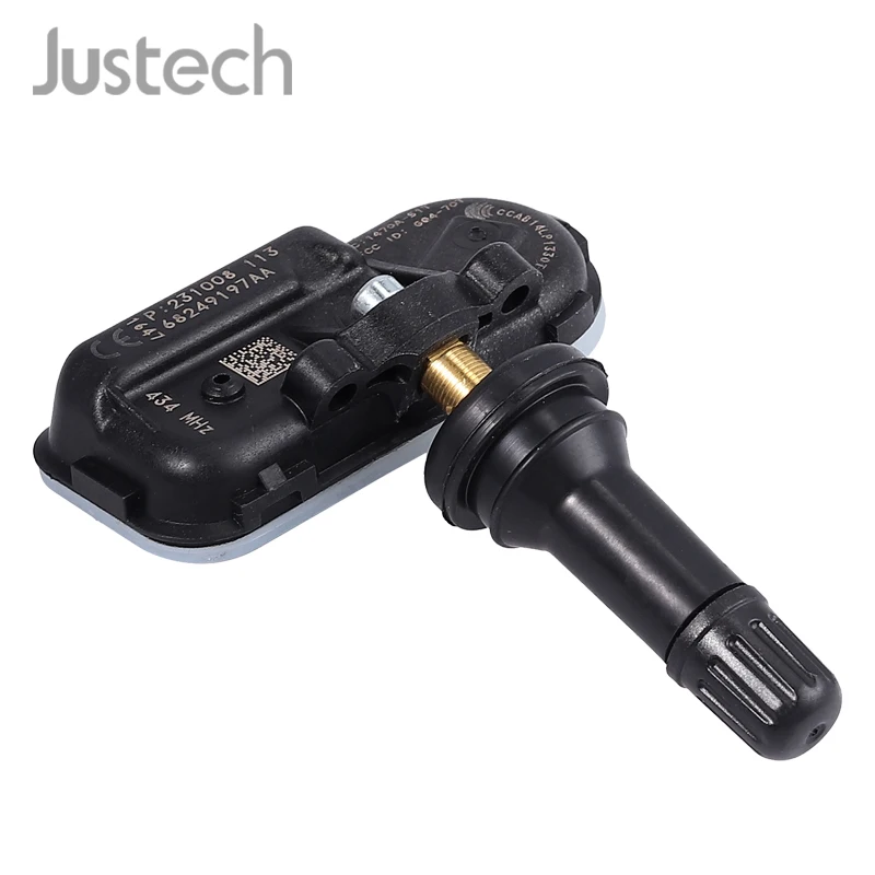 Justech TPMS Tire Pressure Monitoring Sensor 434MHz 68249197AA 68239720AA 68157568AA 231008-113 Compatible with Dodge Ram 1500 2500 3500 