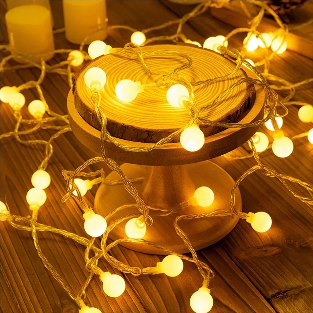 LED String Lights 6 M USB/Battery Power Ball Garland Lights Waterproof For Outdoor Wedding Garden Christmas Decor