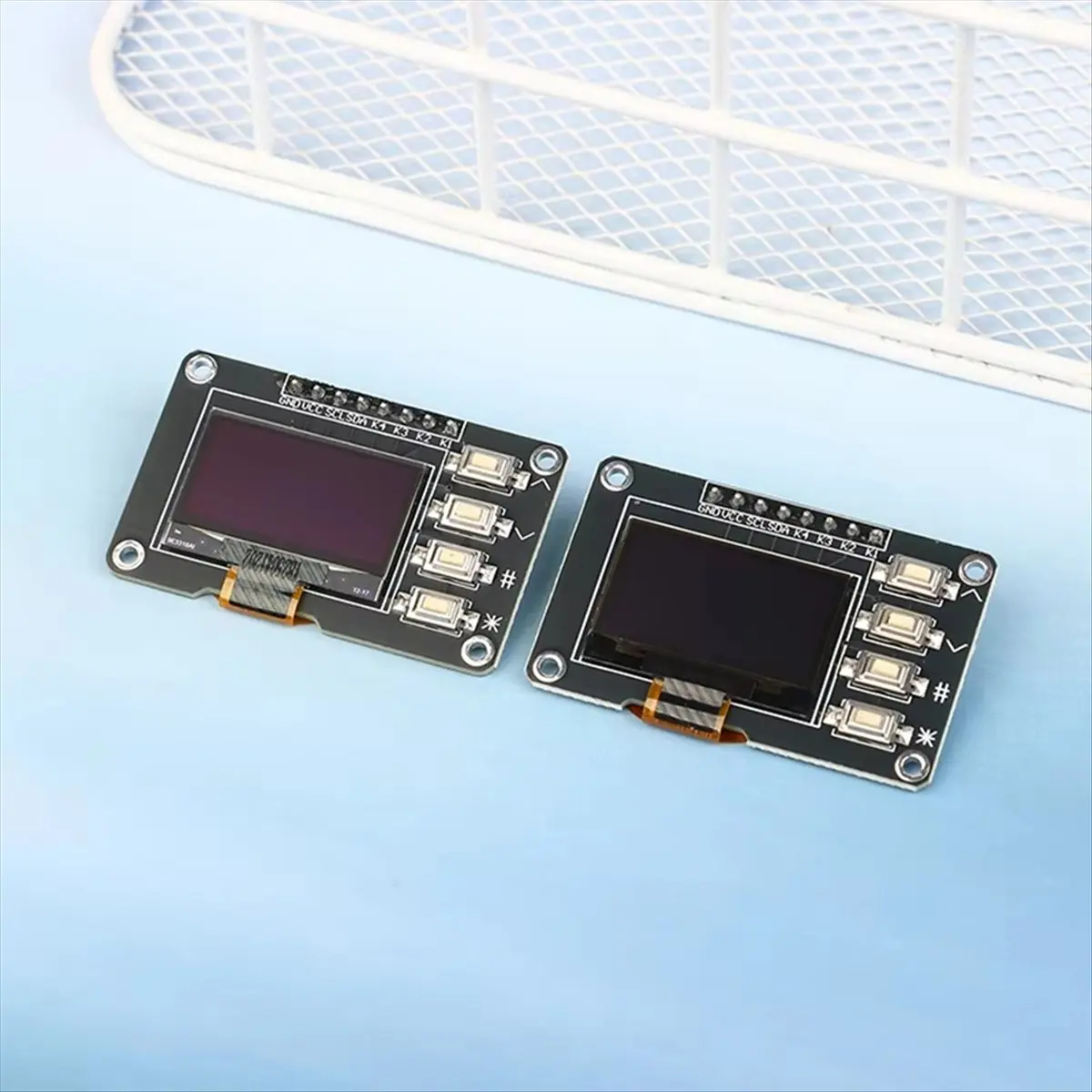 19K 전자제품 액세서리,0.96인치 OLED 디스플레이 12864 모듈 IIC SSD1315 블루(블랙)