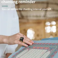 Qibla Smart Tasbih Tally Counter Muslims Zikr Ring Digital Tasbeeh 5 Prayer Time Vibration Reminder Waterproof Bluetooth Speaker - Image 6