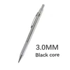 Mechanical Pencil Set 3.0mm Full Metal Art Drawing Painting Automatic Pencil with Leads Office School Supply 6