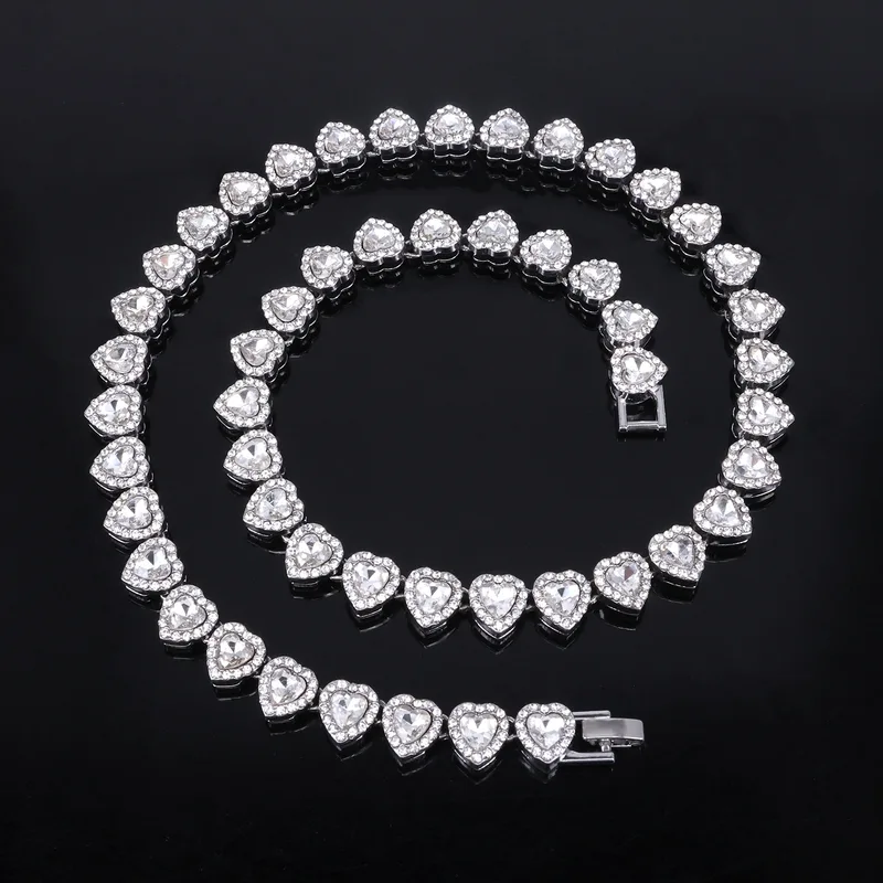 ZAKOL 45CM New Hip Hop Tennis Chain Bracelet Necklace