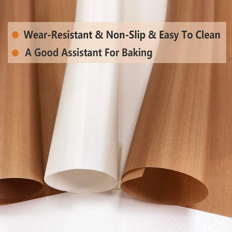 1/5/10 Pcs Baking Mat Sheet 40*60cm or 30*40cm Reusable Non-Stick Oil-Proof Baking Paper Heat-Resistant Oven Liner Sheet BBQ Pad