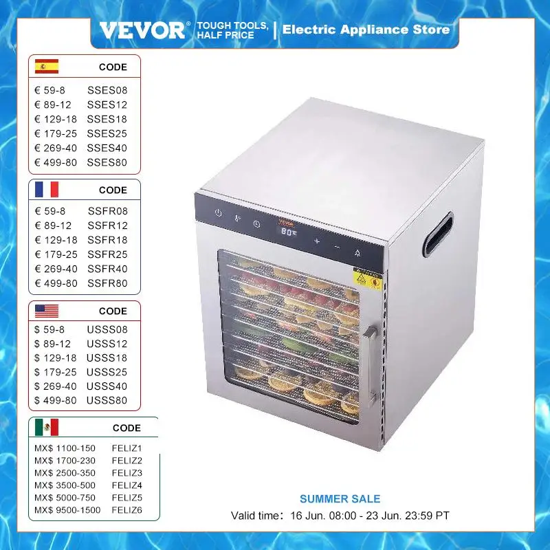 10 Trays Food Dehydrator 1