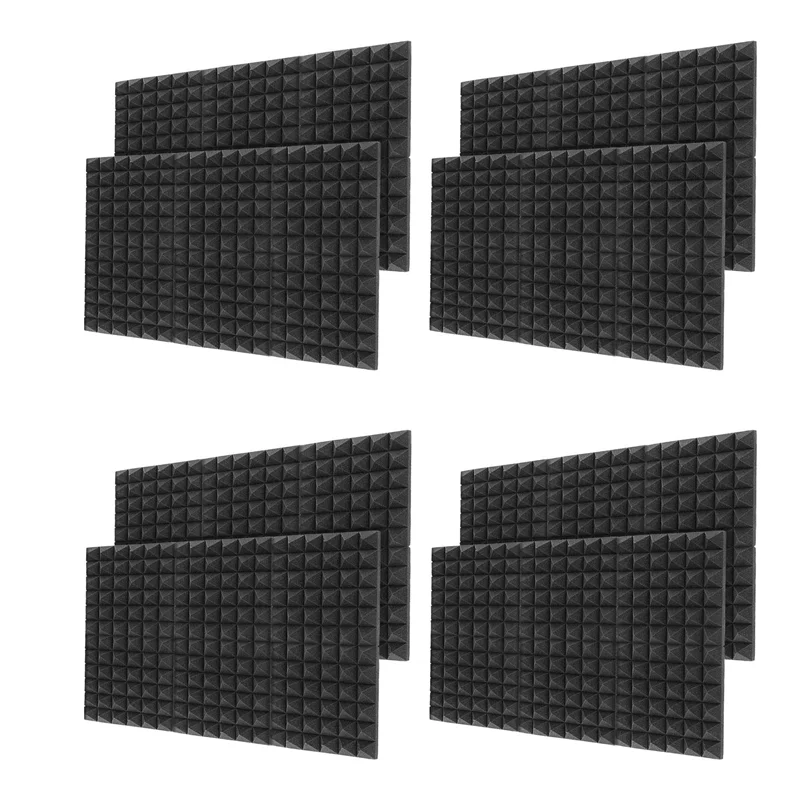 AT02-48Pcs 30X30X5CM Sound Insulation Cotton Sound Insulation Foam For Recording Studio Piano Room Sound Insulation Foam