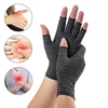1 Pair Compression Arthritis Gloves Rehabilitation Fingerless Mittens Nonslip Cycling Sports Wrist Support Wristband S/M/L/XL 1