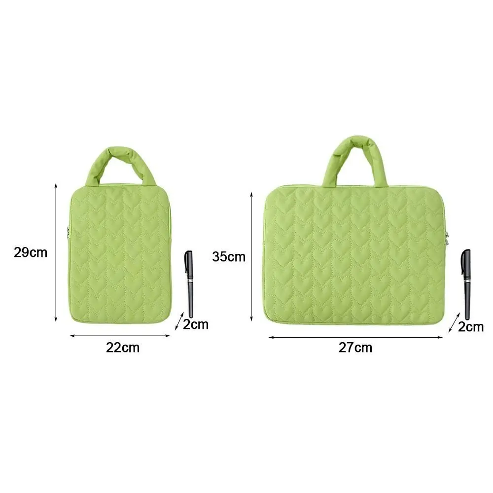 Loving Tablet Bag Large Capacity Shockproof Laptop Handbag Anti-fall Plush Lining Protective Pouch for 11/13inch Office