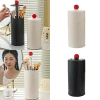 Seasonal Storage Automatic Makeup Brush Holder With Lid Makeup Brush Set Organizer Automatic Lifting Makeup Closet with 1
