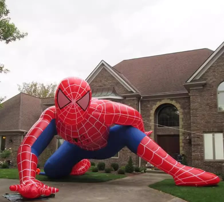 Modern Fashion Advertising Spiderman Inflatable Cartoon Model Giant Inflatable Spiderman Toy For Part