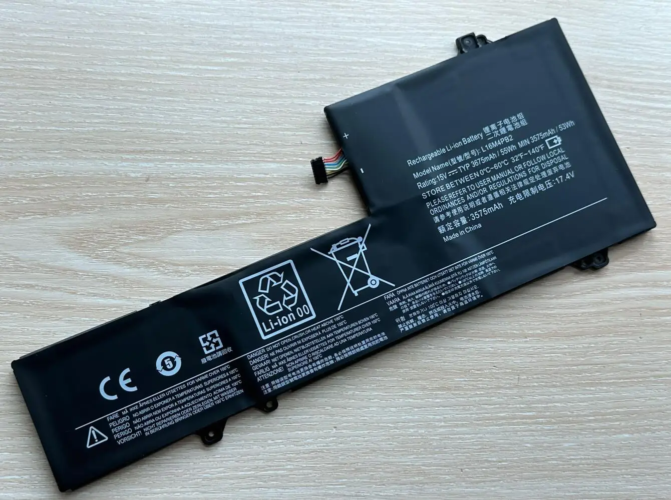 Bateria do Portátil para Lenovo Ideapad L16c4pb2 L16m4pb2 L16l4pb2 Bateria do Portátil 720s14ikb V720-14 K4280 Series 15.2v 55wh - Imagem 3