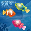 Baby Shower Luminous Induction Electric Fish Playing in Water Toy, Simulated Electronic Fish for Luminous Swimming 1