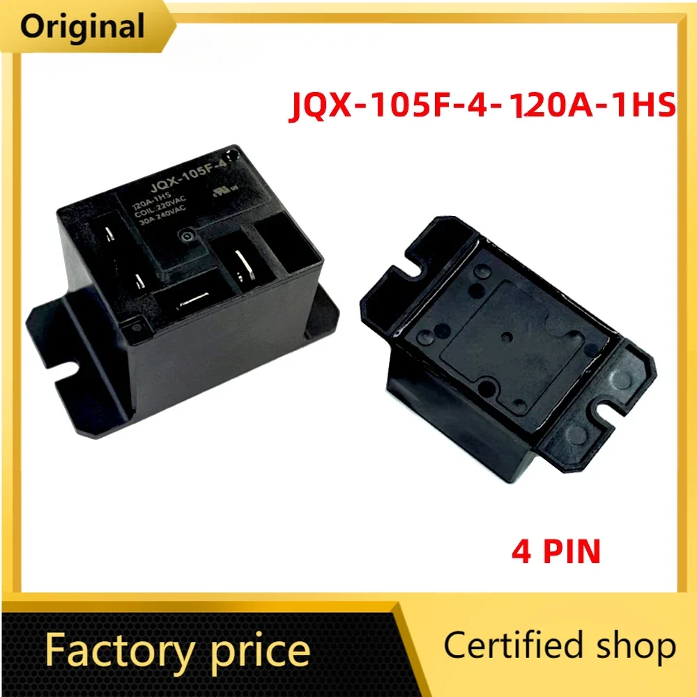 

5pcs/Lot Original JQX-105F-4 HF105F-4 120A-1HS 30A 120VAC 4PINS JQX-105F-4-120A-1HS HF105F-4-120A-1HST Power Relay