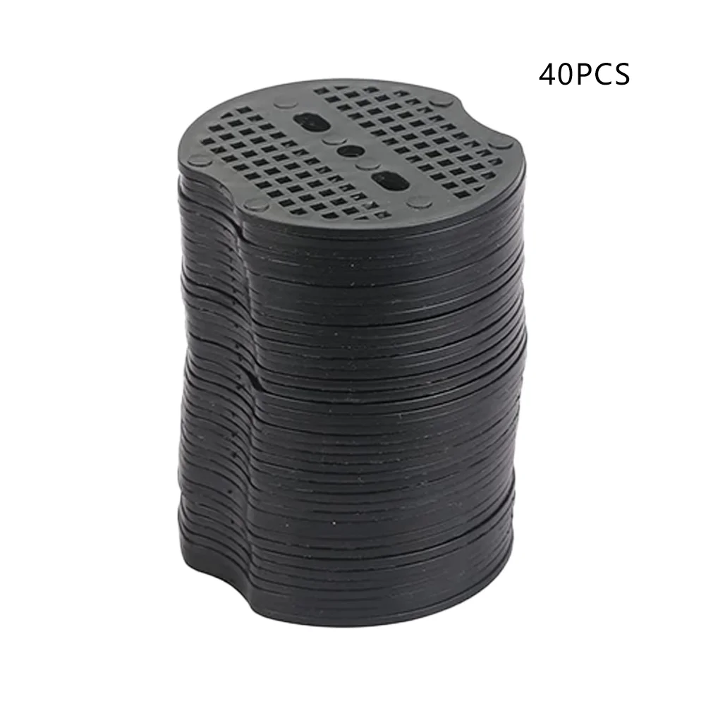 40-Pack Silver Metal U-Shape Garden Staples - Durable Ground Nail Film Fixing Tools