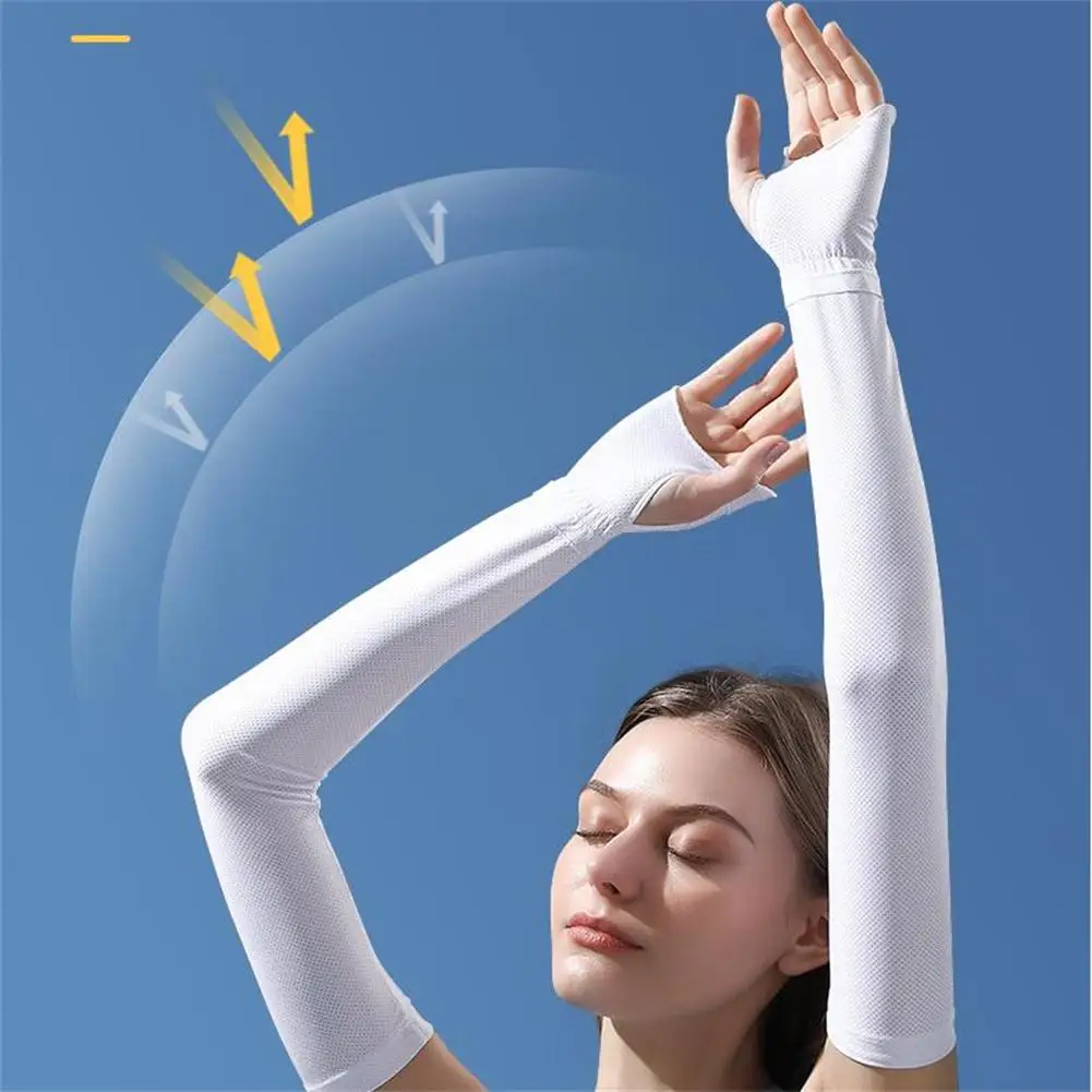 

2022 пара рукавов для рук УФ Солнцезащитный UPF50 + защитный ледяной рукав для велосипеда для мужчин женщин мужчин Шелковый Солнцезащитный чехол для рук для спорта на открытом воздухе