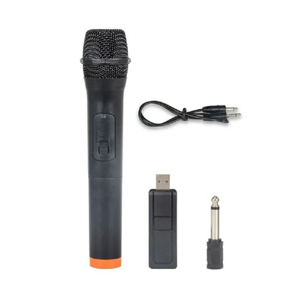 Empfänger V10 Funk Mikrofon Wireless Microphone VHF USB 2 Kanal Funkmikrofon 