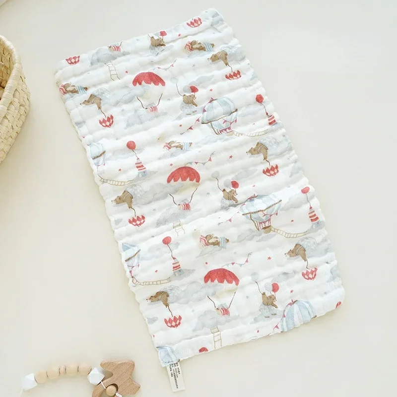 Baby Face-Towel 6 Layer Soft Cotton Burp Cloths Newborn Saliva Towels Children's Bath Accessories Drool-Towel Children's Towels