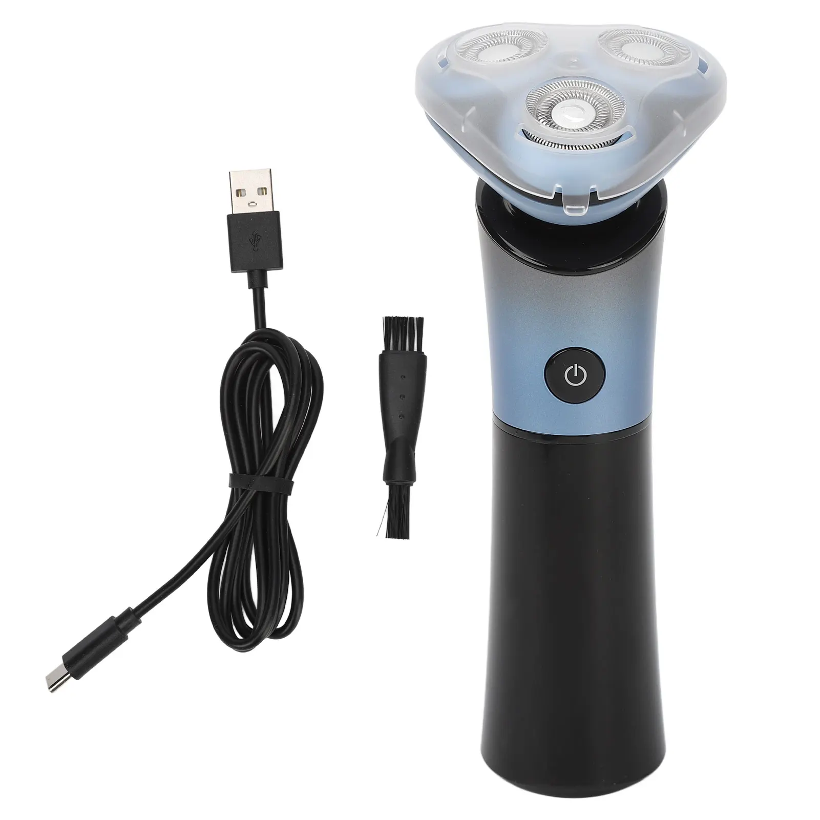 

Beard Rotating Trimmer Rotation Beard Trimmer 3 Heads Electric Fit Face Curve LED Display for Travel for Male