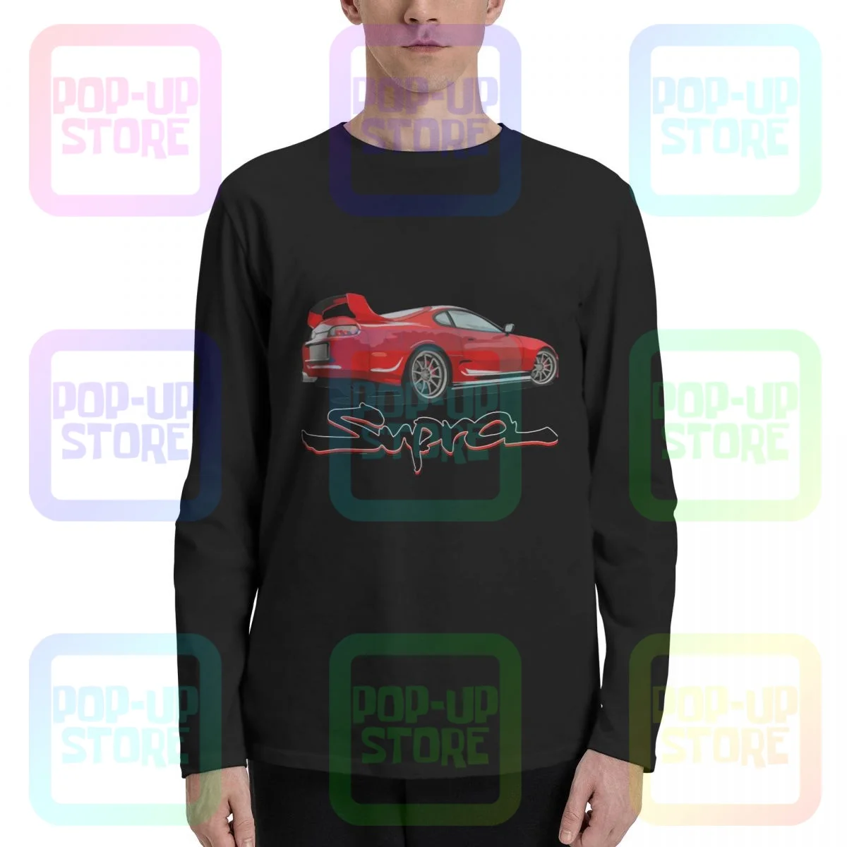 Toyota Supra Mk4 Mkiv 2Jz Gte A80 1993 Jdm Футболки с длинным рукавом для дрифтинга футболка крутая