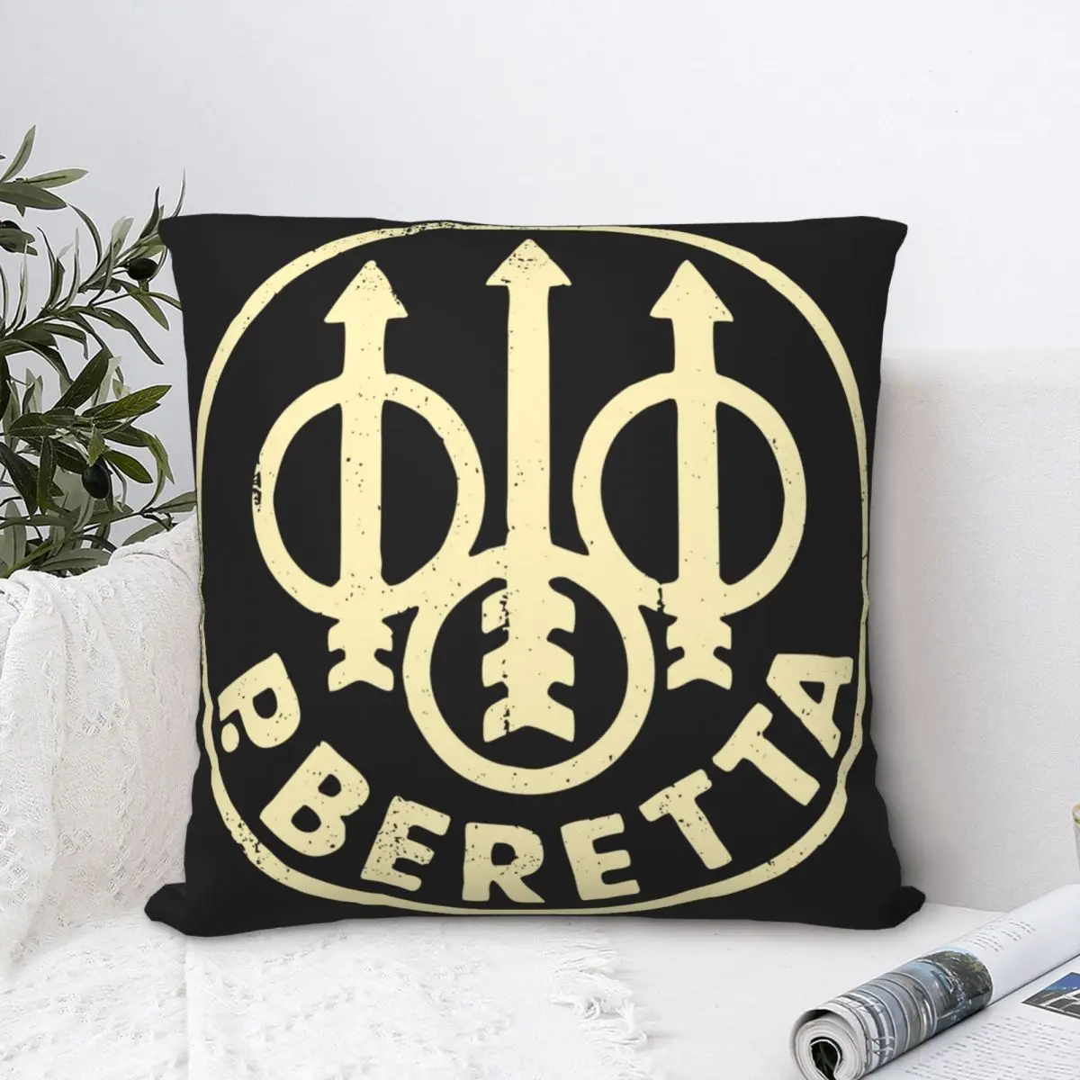 

Winchester Square Pillowcase Polyester Pillow Cover Velvet Cushion Zip Decorative Comfort Throw Pillow For Home Bedroom