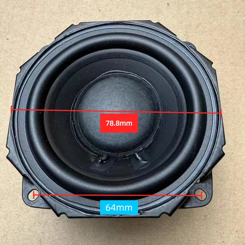 WYORESY 1PC 하만 3인치 79mm 초슬림 우퍼 스피커 오디오파일 등급 네오디뮴 베이스 8옴 15W